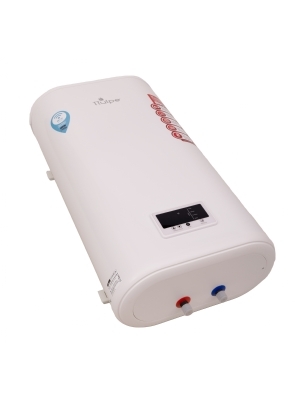 Hochwertiger flacher 43-Liter-Warmwasserspeicher mit WLAN zur vertikalen Montage an der Wand