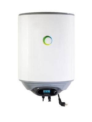 Photovoltaischer Boiler mit 1.500 W Nachheizung ber das 230 V Stromnetz bei unzureichender Sonneneinstrahlung