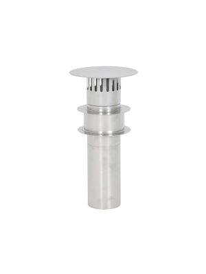 Edelstahl Abgasrohr Satz 110 mm. Dachdurchfhrung (TTulpe Indoor B-10/11)