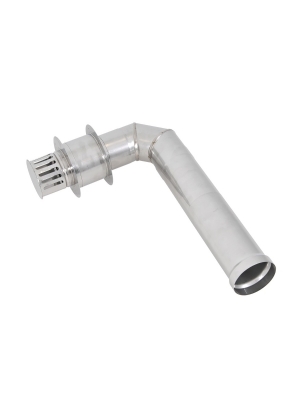Edelstahl Wanddurchfhrung Abgasrohrsatz 110 mm. passt der TTulpe Indoor B-10 oder B-11